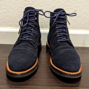 Thursday Boots Captain Midnight Navy Weathersafe Suede